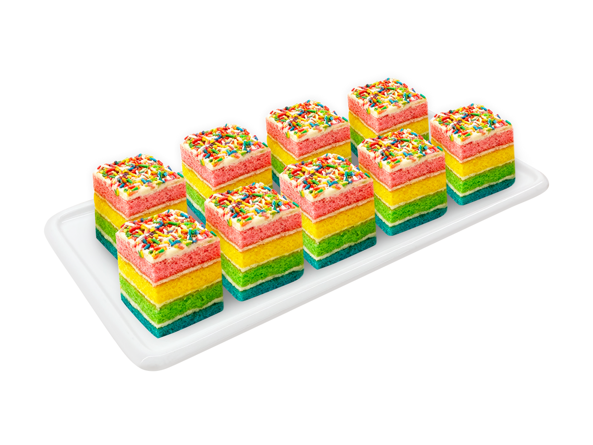 Rainbow Cake (9 Pieces)